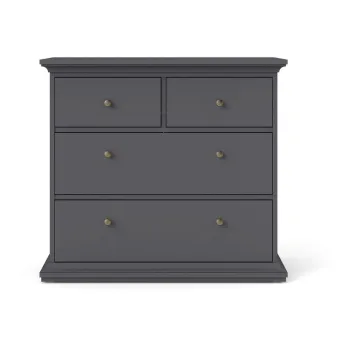 Comoda gri joasa 96x87 cm Paris - Tvilum imagine