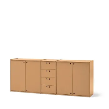 Comoda in culoare naturala 197x80x40 cm Wally - Teulat imagine