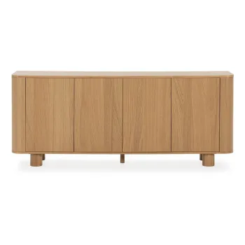 Comoda in culoare naturala cu aspect de lemn de stejar 180x75x40 cm Padoc - MOME imagine