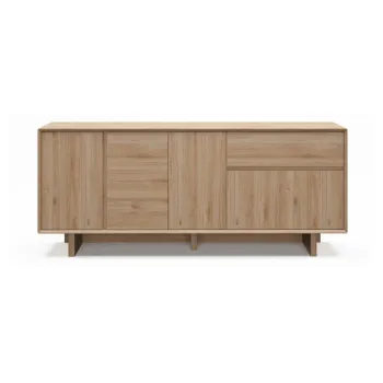 Comoda in culoare naturala cu aspect de lemn de stejar 180x76x45 cm Carpi - Marckeric imagine