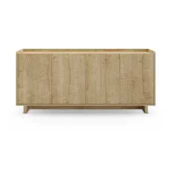 Comoda in culoare naturala cu aspect de lemn de stejar 180x80x40 cm Daira - Marckeric imagine