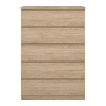Comoda in culoare naturala cu aspect de lemn de stejar 77x111x50 cm Naia - Tvilum imagine