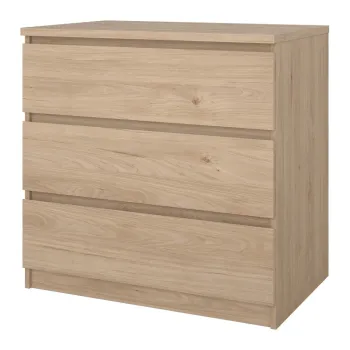 Comoda in culoare naturala cu aspect de lemn de stejar 77x76x50 cm Naia - Tvilum imagine