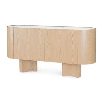 Comoda in culoare naturala deschisa cu aspect de lemn de stejar 160x80,5x45,5 cm Otilia - Bizzotto imagine