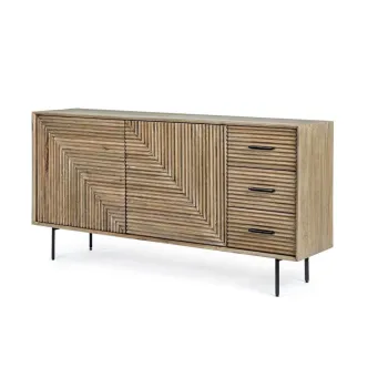 Comoda in culoare naturala din lemn de mango 160x83x40 cm Darsey - Bizzotto imagine