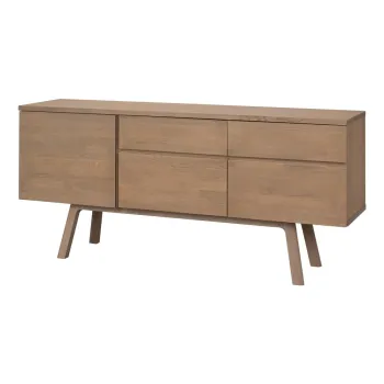 Comoda in culoare naturala din lemn de stejar 170x77x42 cm Cleardale - Rowico imagine