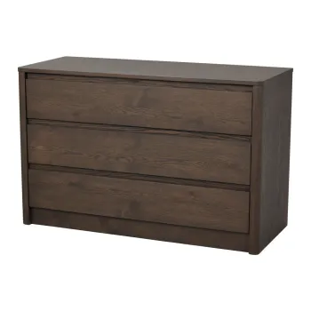 Comoda in culoare naturala inchisa cu aspect de lemn de stejar 110x70x45 cm Melstone - Rowico imagine