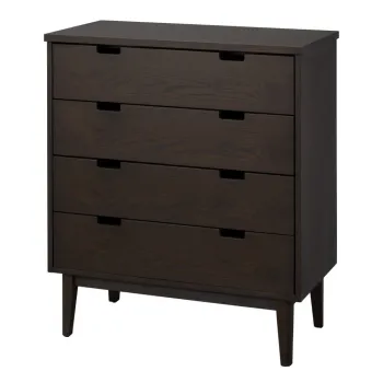 Comoda in culoare naturala inchisa din lemn de stejar 75x85x38 cm Garrison - Rowico imagine
