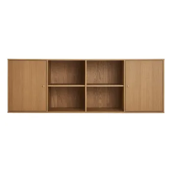 Comoda in culoare naturala joasa cu aspect de lemn de stejar suspendata 176x61 cm Mistral - Hammel Furniture imagine
