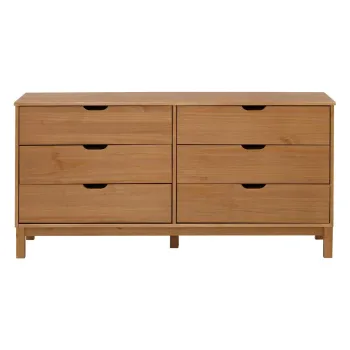 Comoda in culoare naturala joasa din lemn de pin 150x75 cm Post - Storaa imagine