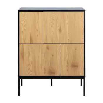 Comoda in decor de stejar salbatic Actona Seaford, 80 x 103 cm imagine