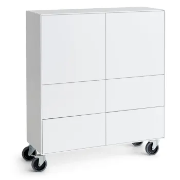 Comoda inalta alba 91x103 cm Edge by Hammel - Hammel Furniture imagine