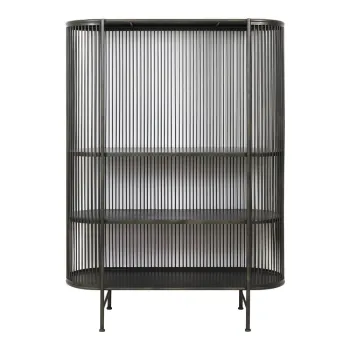 Comoda inalta din metal negru 119x161 cm Yinthe - Light & Living imagine