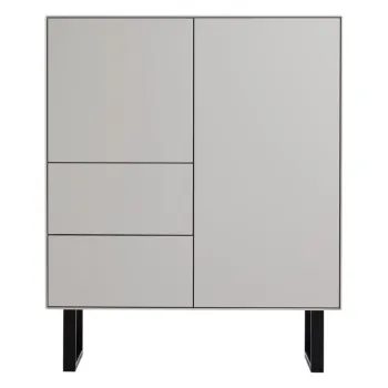 Comoda inalta gri deschis 91x111 cm Edge by Hammel - Hammel Furniture imagine