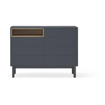Comoda joasa de culoare gri inchis 120x90 cm Corvo - Teulat imagine