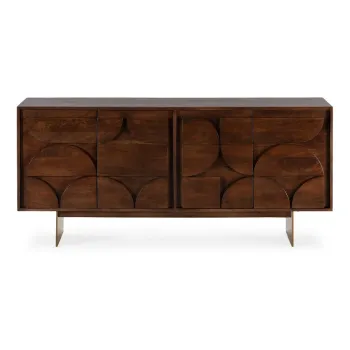 Comoda maro din lemn de mango 165x76x40 cm Trisha - MOME imagine