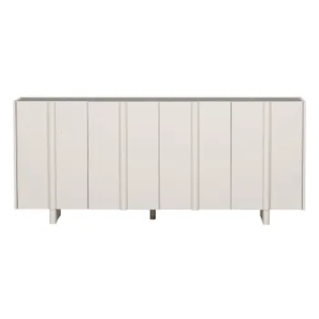 Comoda modulara crem joasa din lemn masiv de pin 200x85 cm Basu - WOOOD imagine