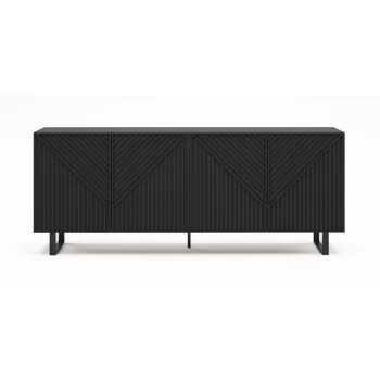 Comoda neagra 201x80x40 cm Peta - Marckeric imagine