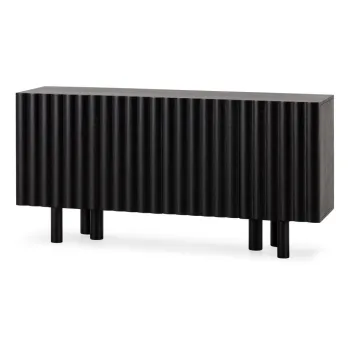Comoda neagra din lemn de mango 160x80x40 cm Tamira - MOME imagine