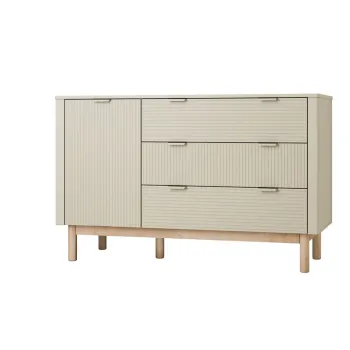 Comoda pentru copii bej joasa 144,5x52 cm Miloo - Pinio imagine