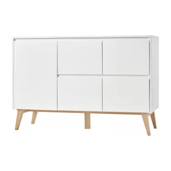 Comoda pentru copii Pinio Swing, 148 x 92 cm, alb imagine