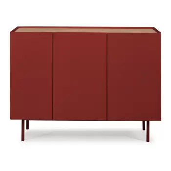 Comoda Teulat Arista, latime 110 cm, rosu inchis imagine