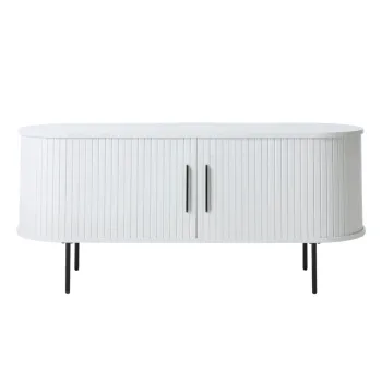 Comoda TV alba 120x56x40 cm Nola - Unique Furniture imagine
