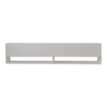 Comoda TV alba 141x31x30 cm Arges - Kalune Design imagine