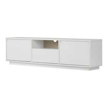 Comoda TV alba 160x42x30 cm Sentinel - Kalune Design imagine