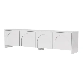 Comoda TV alba 180x45x32 cm Aurelia - Kalune Design imagine