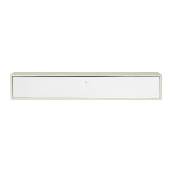 Comoda TV alba/verde-menta 133x22x32,5 cm Mistral - Hammel Furniture imagine