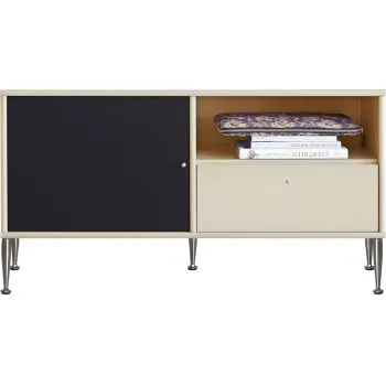 Comoda TV cu picioare din metal Mistral 222, bej imagine