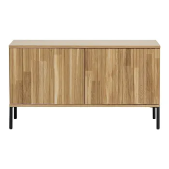 Comoda TV din lemn de stejar 100x56 cm Gravure - WOOOD imagine