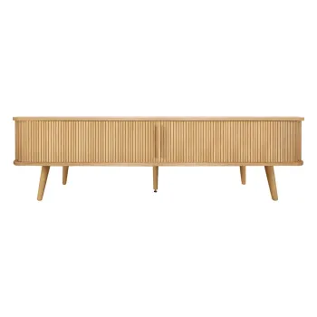 Comoda TV in culoare naturala cu aspect de lemn de stejar 178x50x40 cm Rove - Woodman imagine