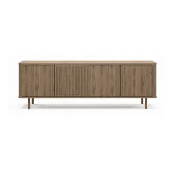 Comoda TV in culoare naturala cu aspect de lemn de stejar 180x60,5x35 cm Salma - Marckeric imagine