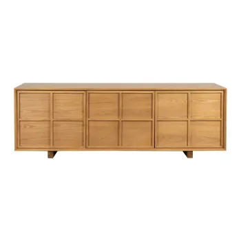 Comoda TV in culoare naturala din lemn de frasin 160x54x42 cm Raster - Zuiver imagine