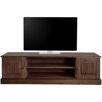 Comoda TV maro din lemn de pin 45x40 cm Mille - Storaa imagine