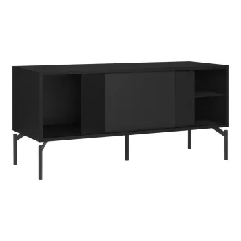 Comoda TV neagra 116x55x42 cm Met Mini - noo.ma imagine