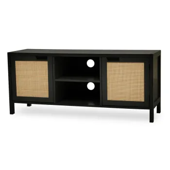 Comoda TV neagra 120x52x38 cm Sherman - Premier Housewares imagine