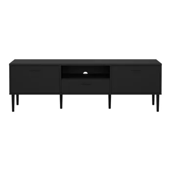 Comoda TV neagra 177x57 cm Media - Tvilum imagine