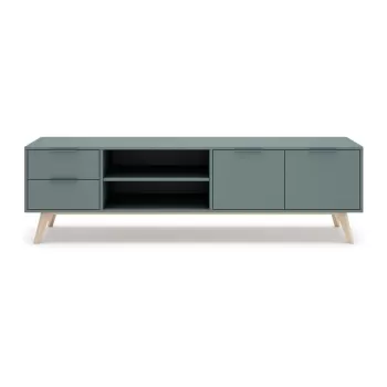 Comoda TV verde cenusiu 180x53 cm Pisco - Marckeric imagine