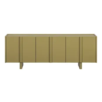 Comoda TV verde din lemn de pin 152x53x46 cm Basu - WOOOD imagine