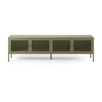 Comoda TV verde din metal 160x50x35 cm Fayna - Marckeric imagine