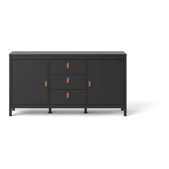 Comoda Tvilum Madrid, 151x80 cm, negru imagine