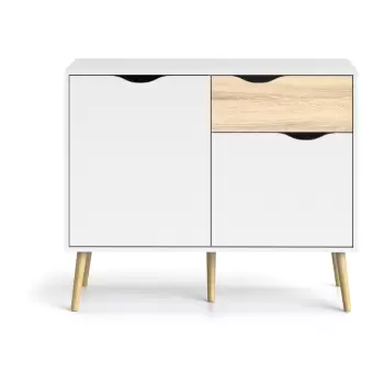 Comoda Tvilum Oslo, 99 x 82 cm, alb imagine