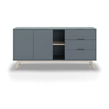 Comoda verde/gri joasa 165x80 cm Pisco - Marckeric imagine