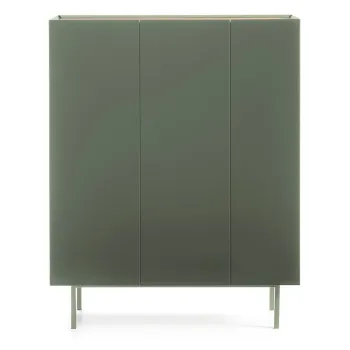 Comoda verde inalta cu aspect de lemn de stejar 95x120 cm Arista - Teulat imagine