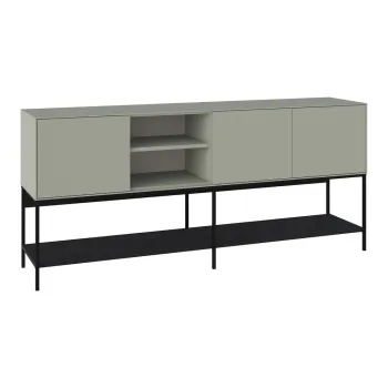 Comoda verde/neagra 180x80x40 cm Amira - Marckeric imagine