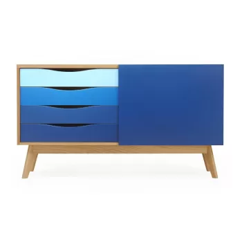 Comoda Woodman Avon, albastru imagine