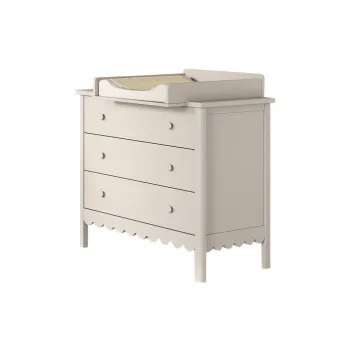 ComodAde copii bej cu masAde schimbat 89x90x55 cm Swingo aEURVipack imagine